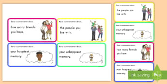 Conversation Game: Have a Conversation Cards  - conversation, cards, game, communication, English