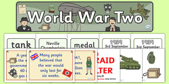 World War Two Display Pack - world war two, display pack, display banner, display photos, resource pack, display lettering, resources, classroom display