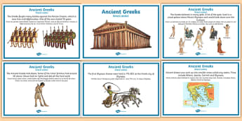 Ancient Greece Display Fact Posters Romanian Translation - romanian, ancient greece, display, fact posters