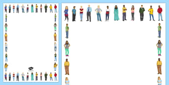 We're All Unique! Page Border Pack - Key Stage 4 Entry Level 