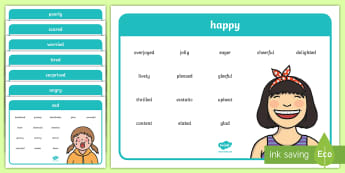 Emotions and Feeling Vocabulary Word Mats - pshe, seal, emotions, feelings, emotions vocabulary, feelings vocabulary