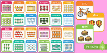 0-30 Number and Word Flashcards Spanish - spanish, flashcards, number, word, 0-30
