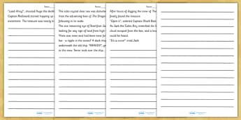 Pirate Story Starters - pirates, pirate story starters, story starters, pirate writing prompts, pirate story openers, creative writing, writing prompts