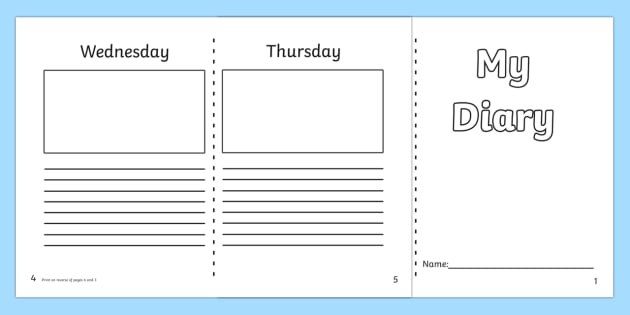 7 day diary writing frame 7 day diary writing frame diary 7 day diary writing frame 7 day diary writing frame diary