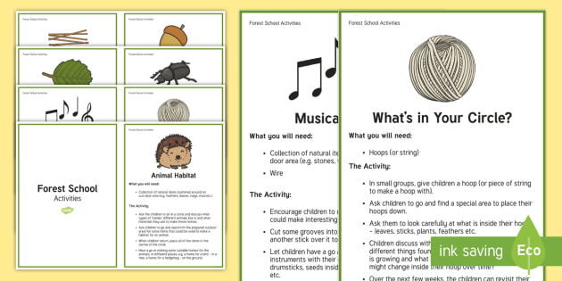 Forest School Activities Challenge Cards - Forest School Acitivities Challenge Cards - forest school, forest schools, outdoor activities, outsi