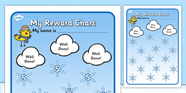 Sticker Reward Charts, Reward Chart, Sticker Chart - Page 1