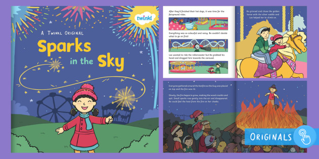 Sparks in the Sky eBook - Bonfire Night, fireworks, guy fawkes, bonfire, sparklers, rockets, festival, celebration, november,