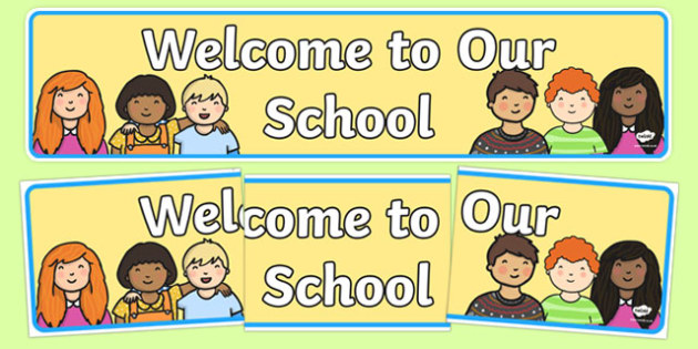 Welcome To Our School Display Banner Welcome Display Banner