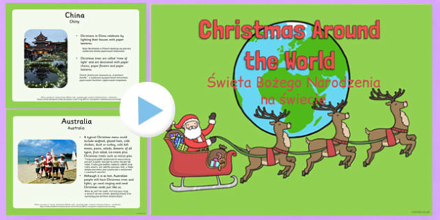 Christmas Around the World PowerPoint Polish Translation - polish, christmas, around the world