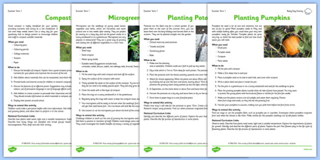 Gardening Club Summer 1 Activity Pack