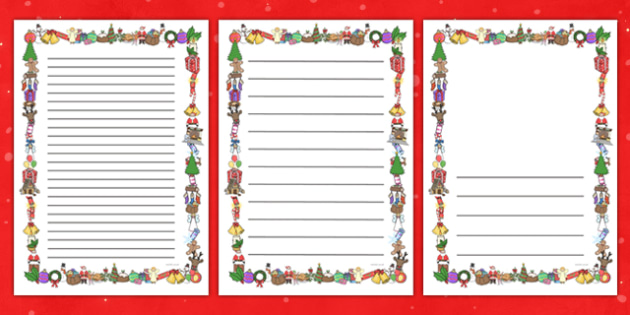 Christmas writing paper twinkl 08 image