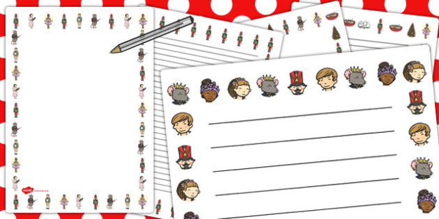 The Nutcracker Page Borders - nutcracker, page borders, border