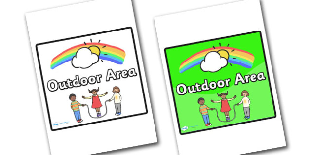 Outdoor Area Sign - sign, display sign, area display sign, area sign, area, outdoor, outdoor area sign, outdoor area, outdoor sign, classroom areas, school areas, classroom area signs, topic signs, topic area signs