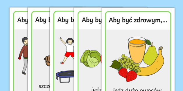 Plakaty Zdrowie i higiena na polsku