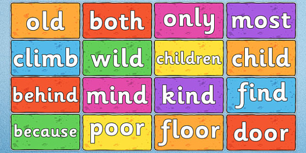 year-2-common-exception-words-on-multicoloured-bricks-common