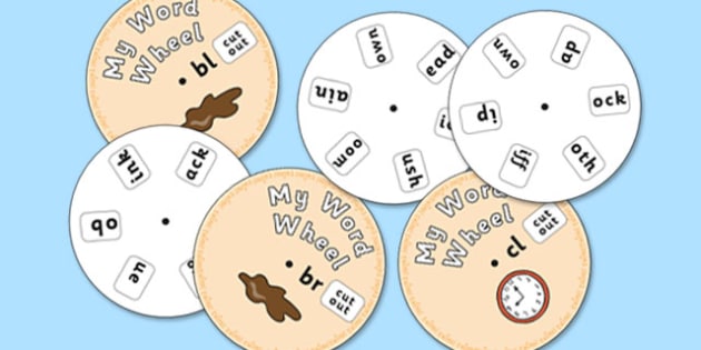 Initial Blends Clusters Phonics Word Wheel - initial blends clusters phonics word wheel, initial blends, blend, cluster, phonics, clusters, Phoncs, Digraph, word wheel, DfES Letters and Sounds, Letters and Sounds, words, different