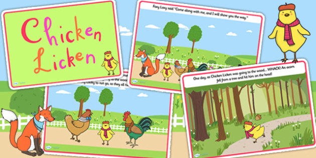 Chicken Licken Story - chicken licken, story books, stories