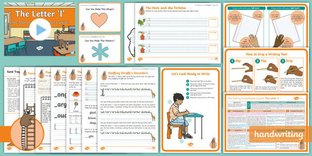 The Journey to Continuous Cursive: The Letter 'l' (Ladder Family Help Card 1) KS1 Activity Pack - Nelson handwriting, penpals, fluent, joined, legible, handwriting