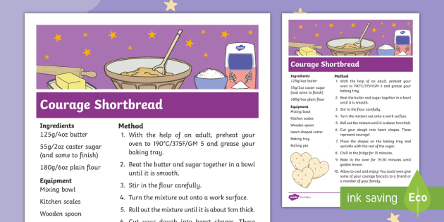 The Making of Milton Courage Shortbread Recipe - twinkl originals, fiction, KS1, EYFS, Home learning, Parents, Design and Technology