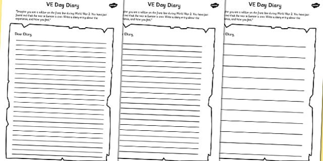 day diary writing template ve day diary writing template day diary writing template ve day diary writing template