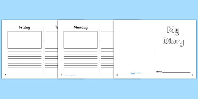 5 day diary writing frame 5 day diary writing frame diary 5 day diary writing frame 5 day diary writing frame diary