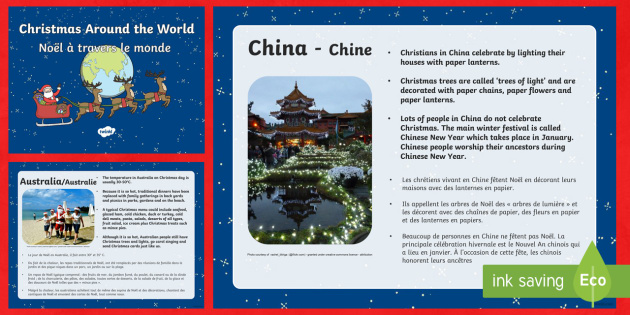  Christmas Around the World PowerPoint English/French - Christmas Around The World Powerpoint - christmas, christmas around the world, powerpoint, informati