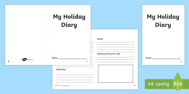 holiday diary template 2 week holiday diary writing frame 2 holiday diary template 2 week holiday diary writing frame 2
