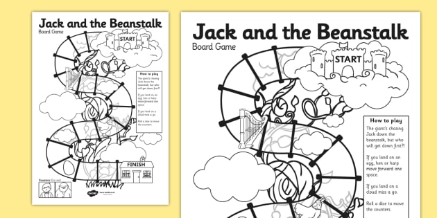 Jack and the Beanstalk Boardgame - jack and the beanstalk
