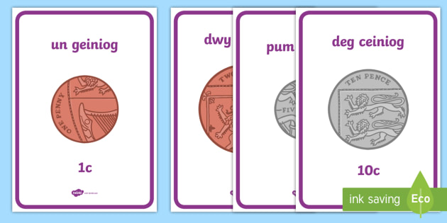 Posteri Arddangos Arian Prydeinig - cornel mathemateg, Arian, Money, punt, pound, ceiniog, pence, rhifedd, arian blwyddyn 1, arian blwyddyn 2,Rheoli arian,
