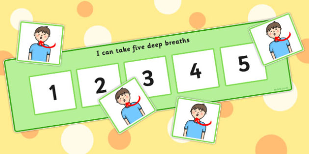 I Can Take Five Breaths Counting Board Breaths Five Breathe I Can Take Five Breaths Counting Board Breaths Five Breathe