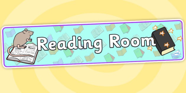 Reading Room Display Banner- reading room, reading, display