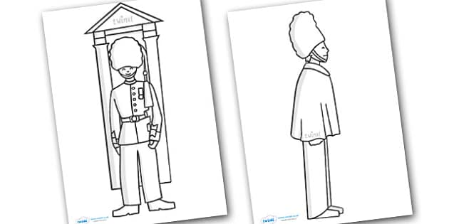 queens guard coloring pages - photo #16