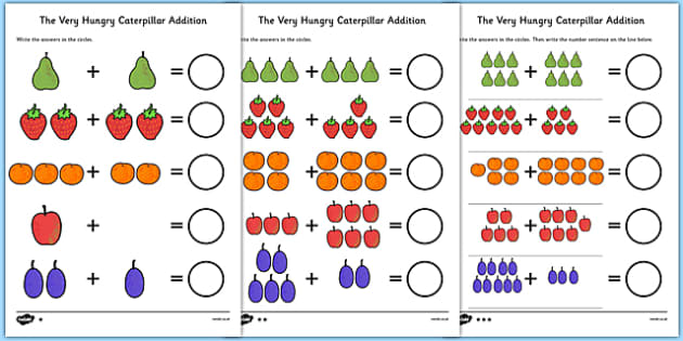 Differentiated Addition Activity Sheet to Support Teaching on