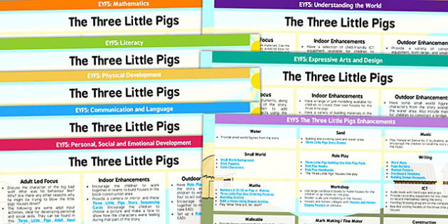 EYFS The Three Little Pigs Lesson Plan and Enhancement Ideas