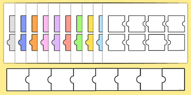 Blank Jigsaw Word Puzzles - blank, jigsaw, word, puzzles