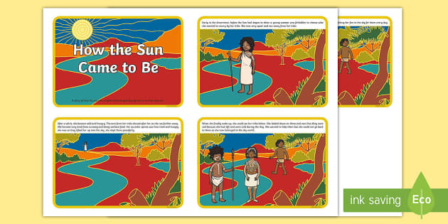 how-the-sun-came-to-be-story-cards-dreamtime-aboriginal