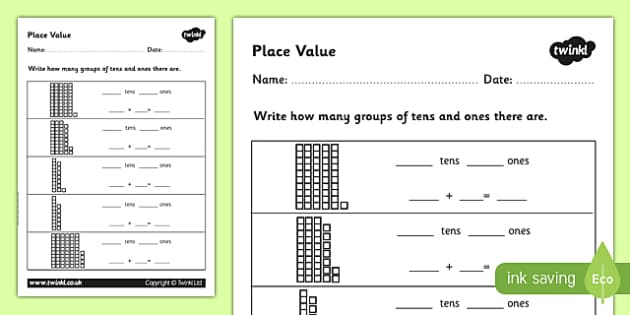 Place Value Worksheet - place value, number activity sheet, ks2