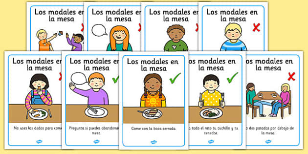 table-manners-rules-display-posters-spanish-spanish-table