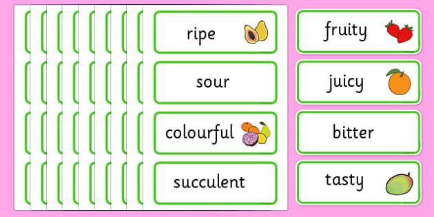 fruit-and-vegetable-descriptive-word-cards-fruit-and