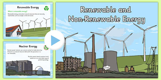 Renewable And Non Renewable Energy Information Powerpoint