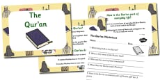 The Five Pillars of Islam PowerPoint and Worksheet Pack - islam