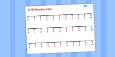 Addition up to 12 Number Line Worksheets - addition, Number Line
