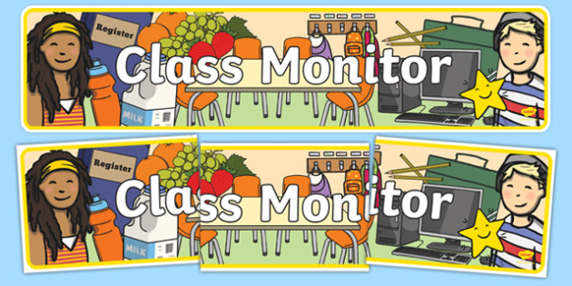 Class Monitor Display Banner