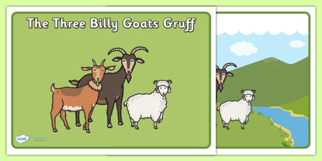 The Three Billy Goats Gruff Story Sequencing - Three Billy Goats