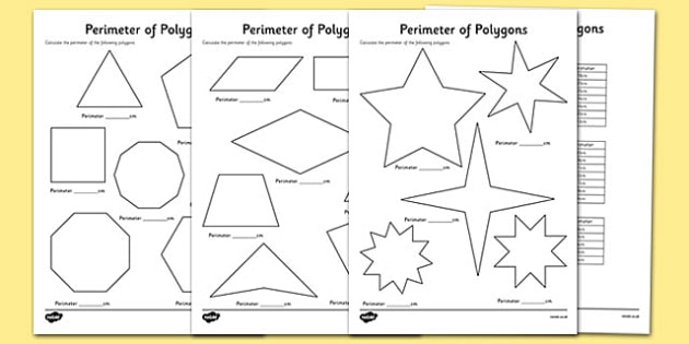 Printables Perimeter Of Polygons Worksheet perimeter of polygons worksheets worksheets