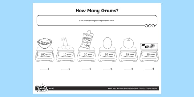Measurement, Grams, Kilograms Measurement, Grams, Kilograms