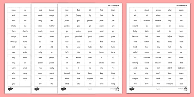 Worksheets 1 2 Spelling spelling zapper word grid year 1 2 spell spelling