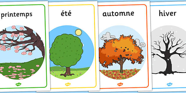 short essay on seasons in french