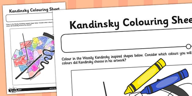 kandinsky coloring pages for kids - photo #50