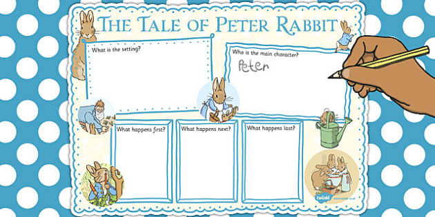 A book report on peter rabbit sheet music